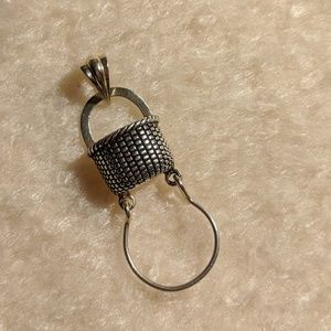 Sterling Silver Brown County Baskets Charm Pendant